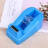 Dispensador de fita colorido para mesa de escritório, cortador de fita, porta-fita de papelaria para estudantes, antiderrapante, durável, disponível em várias cores