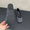 Sapatilha Plana Estilo Francês Bolinhas Pretas Estilo Coreano Sapatos Femininos Primavera/Verão 2026 Sapatos Mary Jane com Laço