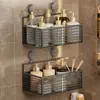 Estante de ventosa para cocina, baño e inodoro, solución de almacenamiento sin taladro montada en la pared, caja de almacenamiento, estante para lavabo