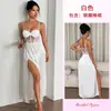 Camisola de Renda Mesh Europeia e Americana Feiyun Roupão Sexy para Mulheres com Aro Transparente Roupa de Dormir Comércio Exterior Pijama Erótico