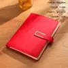 Conjunto de Caderno de Negócios Tipo Fivela A5, Caderno Espesso de Couro Macio de Ovelha Simples, Caderno Atacado, Pode Ser Impresso com Logotipo
