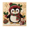 Pintura de Diamante DIY Pingente Decorativo Feito à Mão Decoração de Atmosfera Festiva Enfeites de Mesa e Parede