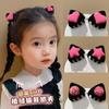 Presilha de Cabelo Infantil Orelhas de Gato Feminina 2023 Nova Presilha de Laço Menininha Ano Novo Acessório de Cabelo Bebê Menina