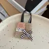 Accesorios para Muñeca Bolso Pequeño Cruzado Compatible con Labubu Gazi Star People Bolso Tejido de Paja Estilo Ins Bolso Tejido de Mar