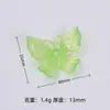 Mariposas de Colores Neón Volando Alrededor, Accesorios Creativos Hechos a Mano para Joyería DIY, Pequeños Accesorios de Resina de Pegamento Crema, Materiales para Hebillas de Zapatos al por Mayor