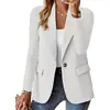 2025 Nuevo Color Nuevo Estilo Europeo y Americano Amazon WISH Estilo Caliente Otoño Manga Larga Color Sólido Cárdigan Chaqueta Saco Pequeña Mujer