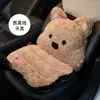 Cojín de Asiento de Coche de Animales de Dibujos Animados Invierno Felpa Engrosado Dibujos Animados Pieza Única Cojín de Asiento Universal Más Terciopelo 2025 Nuevo Soporte Lumbar Uno