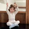 Venta al por mayor de pescado pequeño y caramelos de níspero, en stock, ropa de estar de algodón Lycra grado A, conjunto de ropa de otoño para niños (top y pantalones)