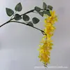 Flor de Poinciana Artificial Transfronteiriça Flor de Feijão de Rattan Decoração de Casamento Flor Flor de Glicínia Teto Celebridade da Internet Parede Flor Artificial Atacado