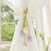 Tiras para Cortinas, Hebillas Magnéticas de Perlas, Tiras para Cortinas de Gasa Tulipán, Accesorios Creativos de Decoración para Cortinas, Cuerdas de Recogida, Hebillas para Cortinas