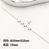 Miçangas Espaçadoras de Liga com Furo Reto Perfurado Miçangas Soltas Material para DIY Acessórios de Joia com Furo em Formato de Borboleta Brincos Pulseira Feitos à Mão