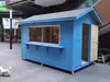 Quiosco de Venta de Madera de Pino Alcanfor Antiséptica Móvil para Exteriores Casa de Venta Casa Pequeña de Madera Tienda Comedor Quiosco de Departamento Vestíbulo de Taquillas