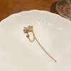 Brincos de Borboleta com Franjas de Design Único, Ear Cuffs Minimalistas, Presilhas de Orelha Estilo Cool para Mulheres Sem Furos, Luxo Leve e Sensação de Alta Qualidade