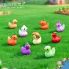 Nuevo producto transfronterizo: adorables figuritas de pato vegetal, perfectas para jardinería, paisajismo, decoraciones DIY y exhibiciones de paisajes en miniatura