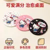 Porta-copos de desenho animado Sanrio, porta-copos macio de PVC do Gatinho KT, resistente ao calor e antiderrapante, design fofo, vendas diretas da fábrica para mesas de jantar e bancadas