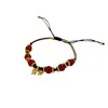 Pulseira de Laço com Pedras Vermelhas para Mulheres, Pulseira com Design Retrô de Nicho, Presente de Ano Novo para Melhor Amiga, Joias para Atacado