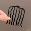 Herramienta de Estilismo para Moños Modelo Nuevo 2026: Peine para el Cabello en Forma de U de Cuatro Dientes, Pasador, Palillo para el Cabello, Herramienta Perezosa para Fijar el Cabello