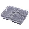 Caja de snacks desechable cuatro cinco roja negra blanca caja unida muestra transparente para llevar tres seis caja de embalaje