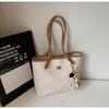Bolso Grande de Viaje para Mujer 2025 Nuevo Estudiante Universitario Bolso de Hombro para Clase Bolso Tote Casual Retro Bolso de Axila