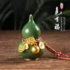 Adornos de Calabaza de Cerámica de Jingdezhen Souvenirs de Año Nuevo y Bodas Adornos para Colgar en el Coche Fabricante Adornos Colgantes de Calabaza de Cerámica Ruyi