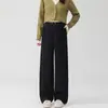 Pantalones de maternidad para primavera y otoño, nuevo estilo 2026, diseñados para ser cómodos alrededor del vientre, resembling denim, pierna ancha, pantalones largos, colección de primavera