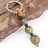 Llavero Creativo de Madera, Joyería de Sándalo, Cuentas de Sándalo Verde, Palo de Rosa, Regalo para Hombres y Mujeres, Regalo para Parejas, Estilo Étnico
