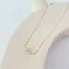 Collar Minimalista Clásico de Acero de Titanio con Circonita para Mujer Diseño de Nicho Cadena para Clavícula Estilo Trendy Ins Accesorio de Moda Versátil