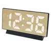 Vendas Diretas de Fábrica de Novos Produtos Transfronteiriços: Display Digital LED de Tela Grande com Padrão de Bambu, Temporizador Multifuncional, Soneca, Relógio Eletrônico, Despertador