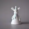Mini Árbol de Navidad Cedro Mesa Pequeño Papá Noel Decoraciones Creativas para Ventana Adornos de Reno Muñeco de Nieve Regalos