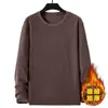 Camiseta Interior de Terciopelo Doble Cara para Hombre de Invierno Gruesa Doble Cara para Adolescentes y Estudiantes Camiseta Cálida de Manga Larga