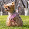 Suprimentos para Animais de Estimação Transfronteiriços: Coleira tipo colete para animais de estimação, Peitoral respirável e ajustável para gatos e cães, Guia para passear com cães