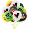 Kit de Decoração de Festa de Aniversário Tema Jogo Minecraft Banner de Guerra Pixelada Bandeira Balão Bandeira de Bolo