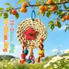 Brinquedo para papagaio suprimentos para pássaros brinquedo de mastigar e afiar bico de palha de milho trançada decoração pendurada para gaiola de pássaros brinquedo de pássaro transfronteiriço
