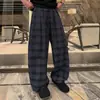 Pantalones casuales de verano ligeros de nicho, modernos y elegantes para hombre, pantalones de cuadros rectos versátiles y de moda.