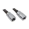 Cuadrado de 1/4 de pulgada 6.3 mm Dado para Destornillador Plano/Dado para Punta de Destornillador Plano/Cabeza de Destornillador Plano