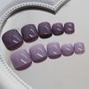 Peça de Manicure Simples Cor Sólida Duas Cores Armadura de Vestir Combinação de Cores Peça Removível para Unha do Pé Peça de Unha do Pé Adesivo de Unha