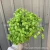 Buquê de Flores Artificiais Verdes com Folhas, Plantas Verdes, Decoração de Casamento Estilo Floresta, Flores Artificiais para Corredor de Hotel de Casamento