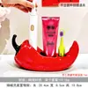 Portacepillos de Dientes de Cerámica al por Mayor, Estante de Almacenamiento de Pasta de Dientes para Baño, Tubo de Almacenamiento para Cepillos de Maquillaje en Encimera de Baño