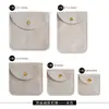 Bolsa de Veludo para Joias com Botão de Pressão, Bolsa de Armazenamento Cultural e Criativa para Manutenção, Bolsa de Veludo para Embalagem de Joias, Anéis, Colares