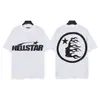 Moda Americana Transfronteriza Hellstar Serie Hellstar Camisetas Casuales de Algodón Impresas para Hombres y Mujeres Verano Sueltas de Manga Corta