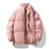 Chaqueta de plumón y algodón para pareja para hombre, abrigo acolchado casual versátil con capucha para invierno, abrigo de algodón grueso y cálido para hombre