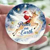 Novo pingente de Natal transfronteiriço pingente de carro de acrílico 2D pingente decorativo venda direta da fábrica estilo de Natal Qisheng
