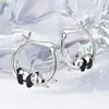 Pendientes de Animales Nuevos de Moda Transfronterizos Cao Shi Europeos y Americanos Lindos Pequeños Moda Panda Frescos Simples Pendientes para Mujer