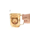 Juego de Tazas para Cepillo de Dientes y Enjuague Bucal con Forma de Oso para Uso en Casa, Juego de Tazas Transparentes de Plástico para Cepillo de Dientes para Parejas, Taza para Cepillo de Dientes con Almacenamiento Ranurado para Baño