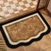 Alfombrilla de Baño de Tierra de Diatomeas Detallada con Etiqueta Temu, Alfombrilla Absorbente de Agua para Entrada de Baño, Alfombrilla Antideslizante para Inodoro y Baño