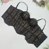 Fábrica de origen Top sexy europeo y americano de lentejuelas y varillas de pescado, hecho a medida, entallado a la cintura, adelgazante, camisola transfronteriza