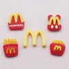 Batatas fritas Letras M McDonald's Acessórios de resina Leite artificial Artesanal DIY Gel de óleo Patch para capa de celular Material para acessórios de cabelo