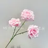 Flor artificial rosa flor de boda diseño de sala de bodas guía de flores para el camino flor interior flor de seda flor artificial exhibición en jarrón fila de flores