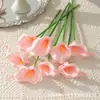 Lirios de cala artificiales de PU, flores artificiales para bodas, decoración del hogar, arreglos florales de mesa, venta al por mayor transfronteriza de Amazon
