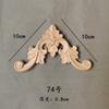 Madera Maciza Tallado Flor Tallada Pie de Aplique Esquina Xiangyun Flor de Esquina Murciélago Flor Triangular Estilo Chino Nicho Encaje Decorativo Estante Antiguo Flor